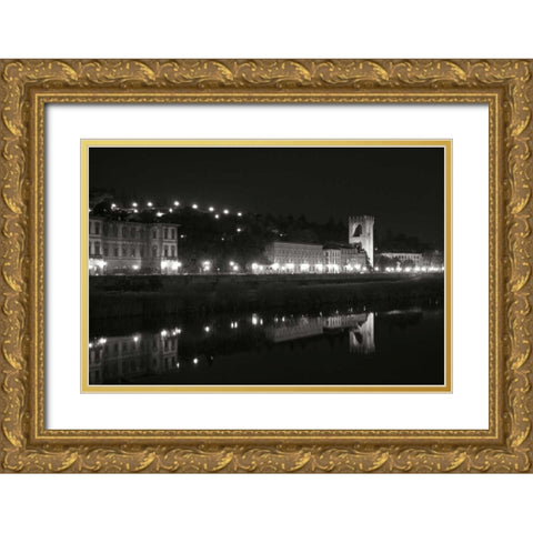 Tuscan Reflections II Gold Ornate Wood Framed Art Print with Double Matting by Crane, Rita