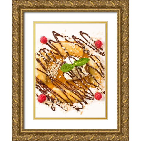 Dessert VI Gold Ornate Wood Framed Art Print with Double Matting by Crane, Rita