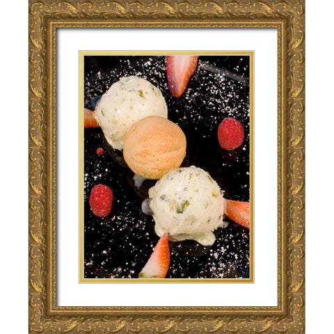 Dessert VIII Gold Ornate Wood Framed Art Print with Double Matting by Crane, Rita