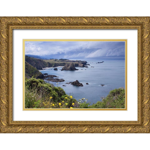 Spring Morning I Gold Ornate Wood Framed Art Print with Double Matting by Crane, Rita