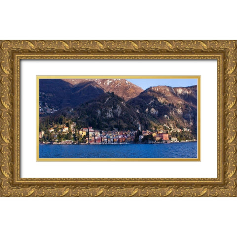 View of Varenna II Gold Ornate Wood Framed Art Print with Double Matting by Crane, Rita