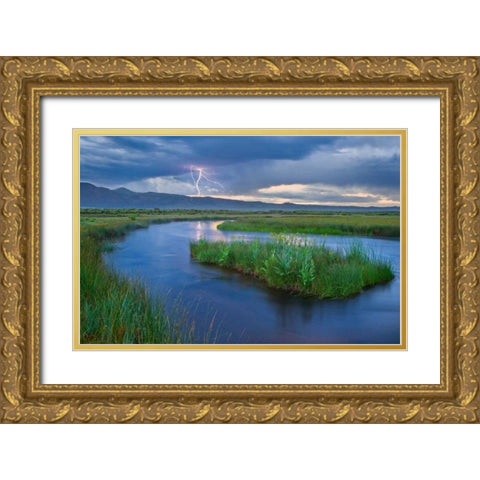Benton Crossing I Gold Ornate Wood Framed Art Print with Double Matting by Geistweite, Mark