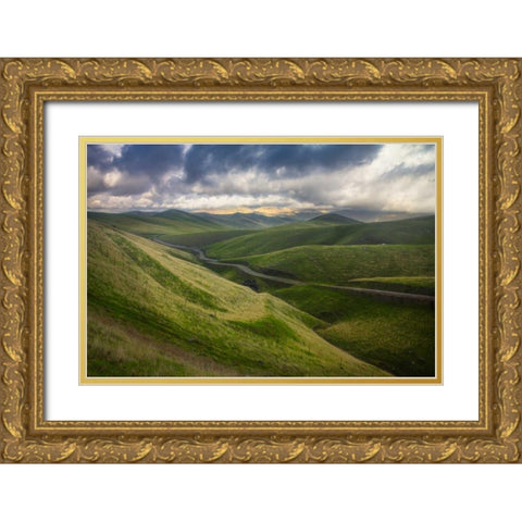 Transience II Gold Ornate Wood Framed Art Print with Double Matting by Geistweite, Mark