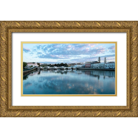 Tavira, Portugal Gold Ornate Wood Framed Art Print with Double Matting by Hellmann, Stan