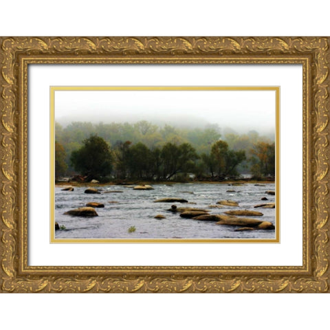 The Far Shore Gold Ornate Wood Framed Art Print with Double Matting by Hausenflock, Alan