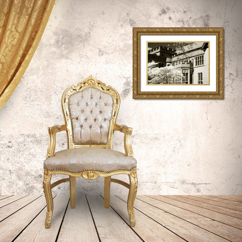 Tudor Mansion II Gold Ornate Wood Framed Art Print with Double Matting by Hausenflock, Alan