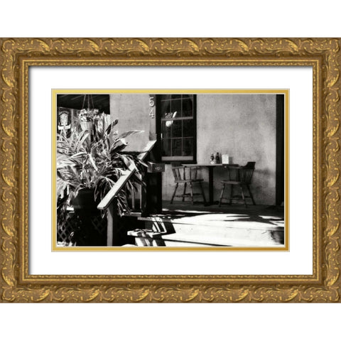 Old Town Cafe I Gold Ornate Wood Framed Art Print with Double Matting by Hausenflock, Alan