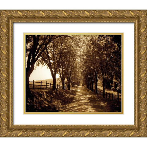 Ash Lawn I Gold Ornate Wood Framed Art Print with Double Matting by Hausenflock, Alan
