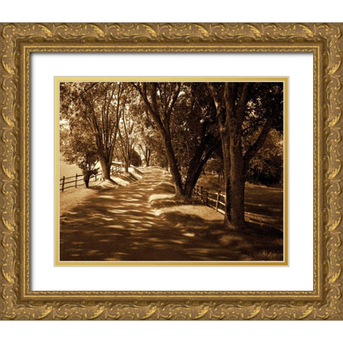 Ash Lawn II Gold Ornate Wood Framed Art Print with Double Matting by Hausenflock, Alan