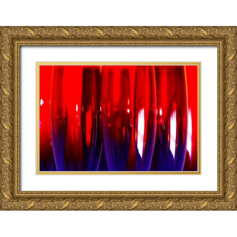 Wine Glasses IV Gold Ornate Wood Framed Art Print with Double Matting by Hausenflock, Alan