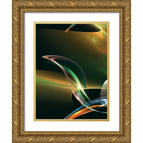 Loop the Loop II Gold Ornate Wood Framed Art Print with Double Matting by Hausenflock, Alan