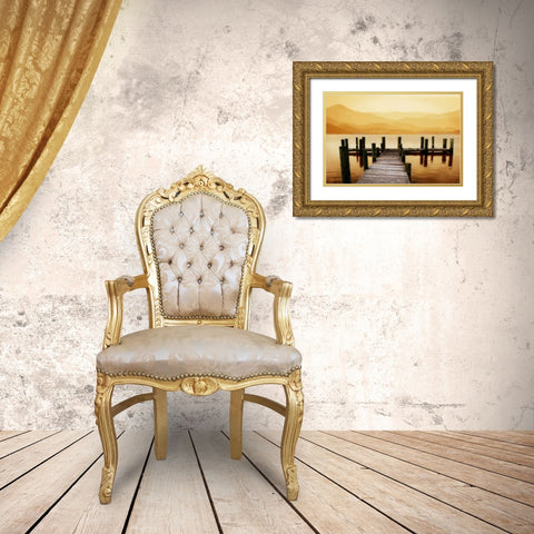 Serenity I Gold Ornate Wood Framed Art Print with Double Matting by Hausenflock, Alan