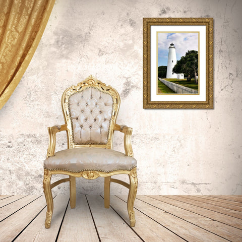 Okacroke Light I Gold Ornate Wood Framed Art Print with Double Matting by Hausenflock, Alan