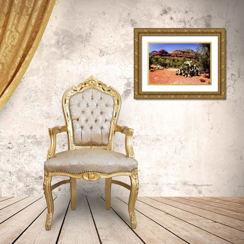 High Desert I Gold Ornate Wood Framed Art Print with Double Matting by Hausenflock, Alan