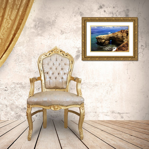 Sunset Beach II Gold Ornate Wood Framed Art Print with Double Matting by Hausenflock, Alan