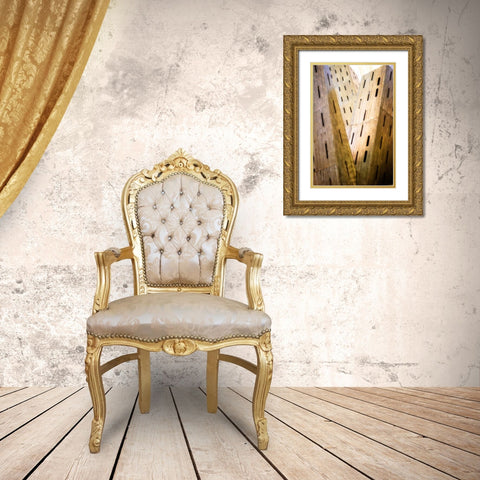 Burnished Modern II Gold Ornate Wood Framed Art Print with Double Matting by Hausenflock, Alan