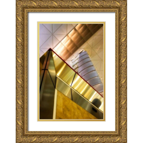 Steel and Light I Gold Ornate Wood Framed Art Print with Double Matting by Hausenflock, Alan