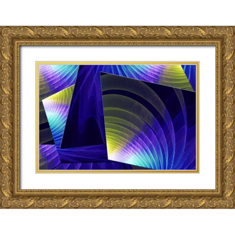 Colorful Planes I Gold Ornate Wood Framed Art Print with Double Matting by Hausenflock, Alan