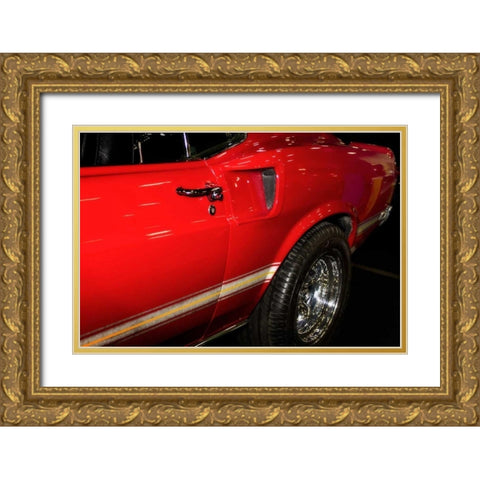 Mighty Mustang I Gold Ornate Wood Framed Art Print with Double Matting by Hausenflock, Alan
