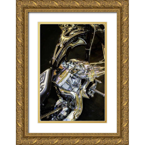 Black Widow Gold Ornate Wood Framed Art Print with Double Matting by Hausenflock, Alan