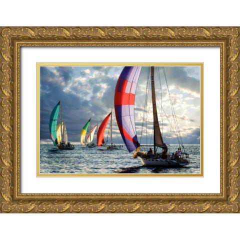 Headed Home I Gold Ornate Wood Framed Art Print with Double Matting by Hausenflock, Alan