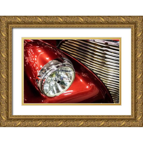 Red Racer I Gold Ornate Wood Framed Art Print with Double Matting by Hausenflock, Alan