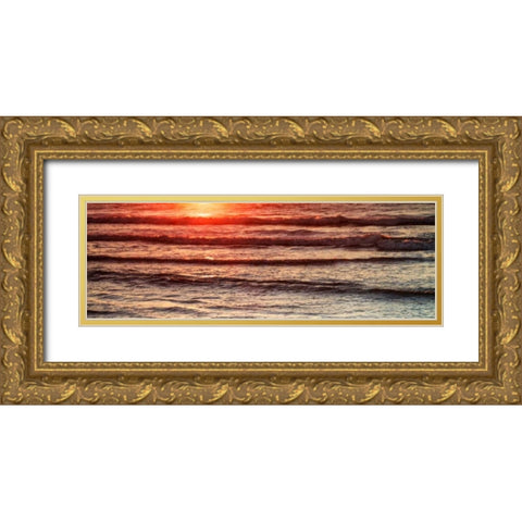 Suns a Rising I Gold Ornate Wood Framed Art Print with Double Matting by Hausenflock, Alan