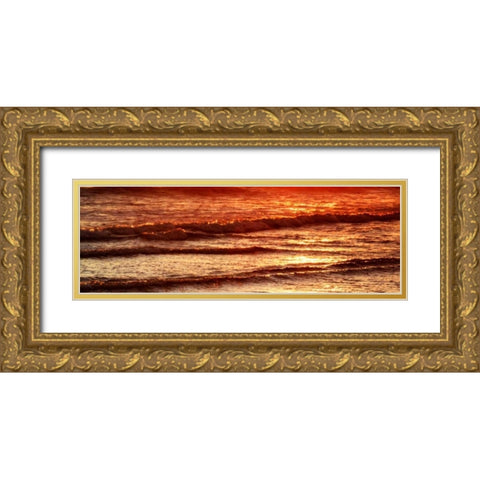 Suns A Rising II Gold Ornate Wood Framed Art Print with Double Matting by Hausenflock, Alan