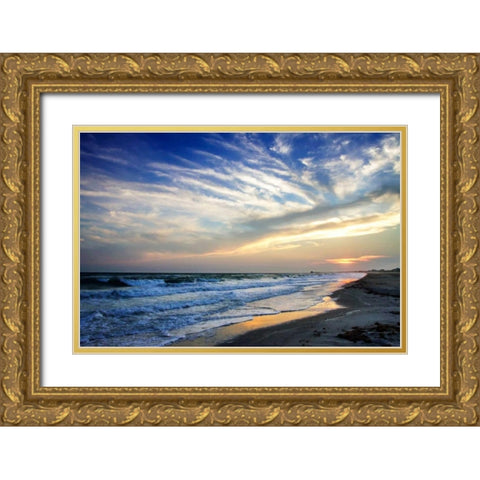 A Disappearing Sunset I Gold Ornate Wood Framed Art Print with Double Matting by Hausenflock, Alan