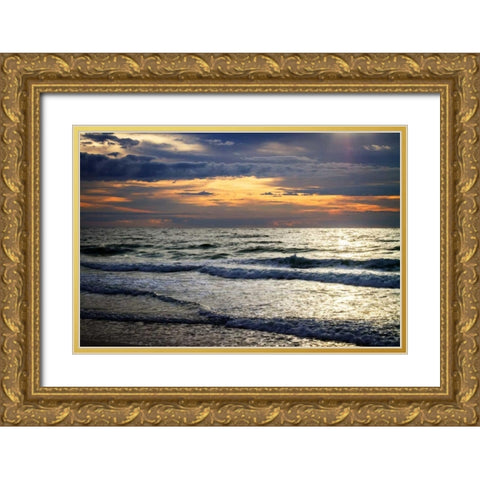 Iron Sky Gold Ornate Wood Framed Art Print with Double Matting by Hausenflock, Alan