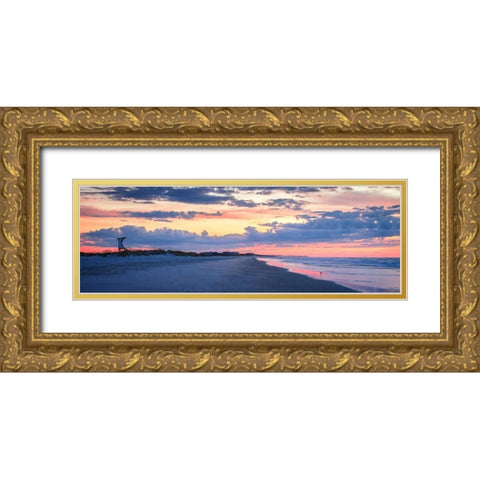 Late Summer Sunrise I Gold Ornate Wood Framed Art Print with Double Matting by Hausenflock, Alan