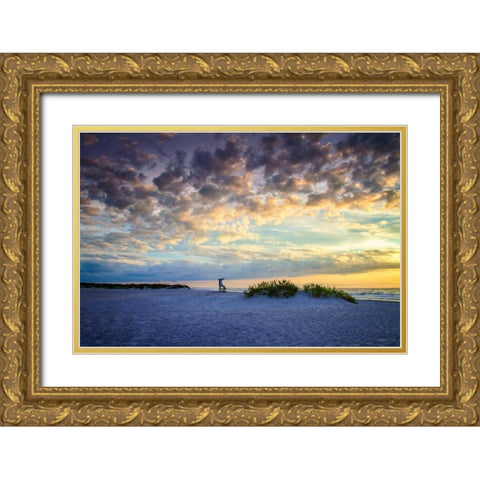 Late Summer Sunrise III Gold Ornate Wood Framed Art Print with Double Matting by Hausenflock, Alan