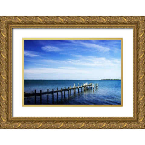 On The Chesapeake I Gold Ornate Wood Framed Art Print with Double Matting by Hausenflock, Alan