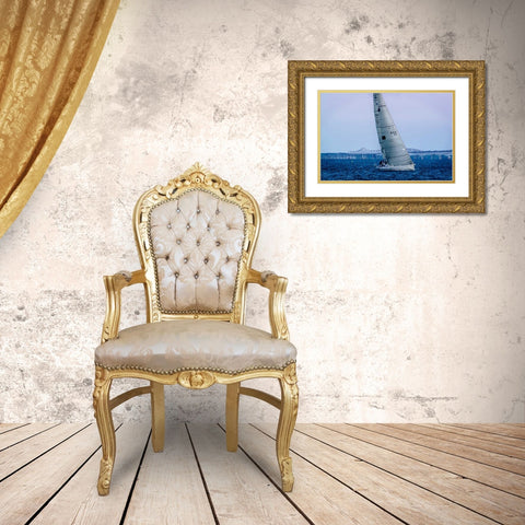 Sailing at Dusk I Gold Ornate Wood Framed Art Print with Double Matting by Hausenflock, Alan