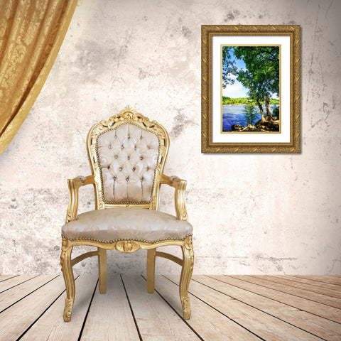 Spring On The River III Gold Ornate Wood Framed Art Print with Double Matting by Hausenflock, Alan