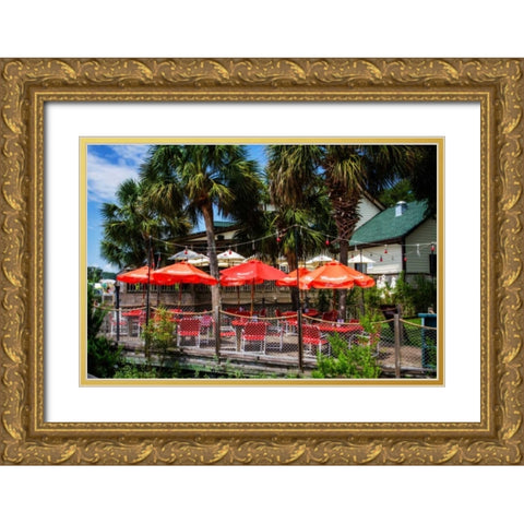 Vacation Destination II Gold Ornate Wood Framed Art Print with Double Matting by Hausenflock, Alan