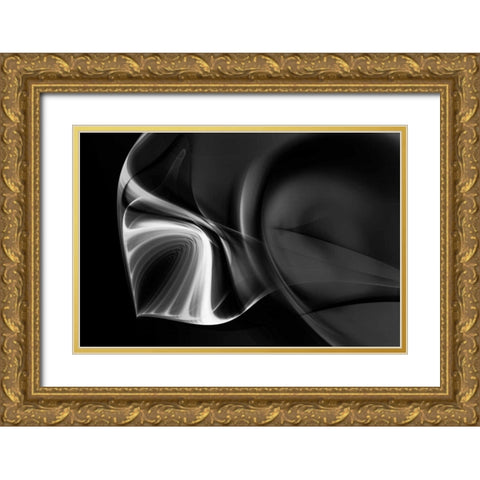 Convergent Shapes II Gold Ornate Wood Framed Art Print with Double Matting by Hausenflock, Alan
