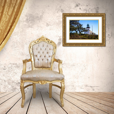 Point Loma Lighthouse I Gold Ornate Wood Framed Art Print with Double Matting by Hausenflock, Alan