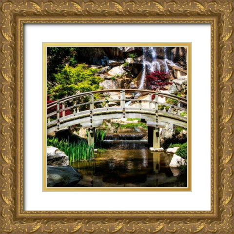 Japanese Garden V Gold Ornate Wood Framed Art Print with Double Matting by Hausenflock, Alan