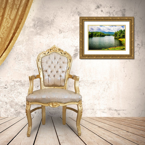 Mountain Lake II Gold Ornate Wood Framed Art Print with Double Matting by Hausenflock, Alan