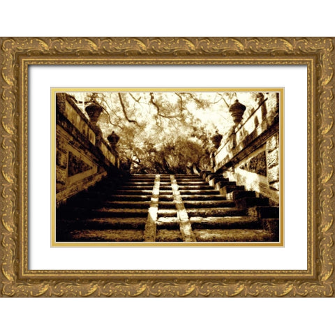 Vizcaya I Gold Ornate Wood Framed Art Print with Double Matting by Hausenflock, Alan