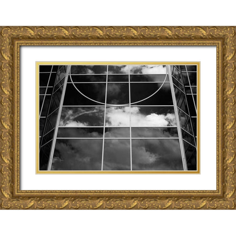 Clouds in the Glass II Gold Ornate Wood Framed Art Print with Double Matting by Hausenflock, Alan
