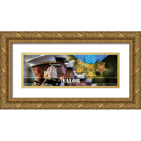 Valor Gold Ornate Wood Framed Art Print with Double Matting by Hausenflock, Alan