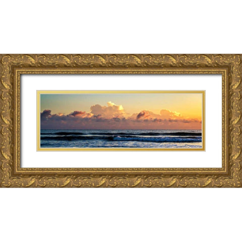 Cloud Bank Sunrise I Gold Ornate Wood Framed Art Print with Double Matting by Hausenflock, Alan