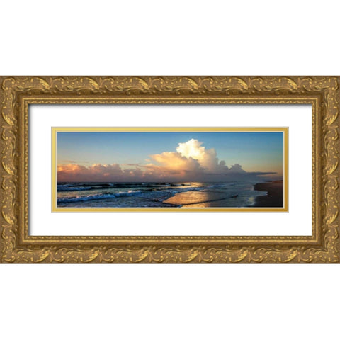 Cloud Bank Sunrise II Gold Ornate Wood Framed Art Print with Double Matting by Hausenflock, Alan