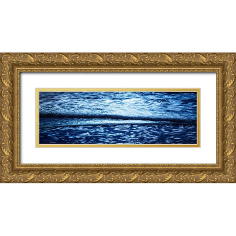 Blue Water II Gold Ornate Wood Framed Art Print with Double Matting by Hausenflock, Alan