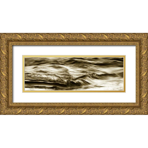 Rippling Waters I Gold Ornate Wood Framed Art Print with Double Matting by Hausenflock, Alan