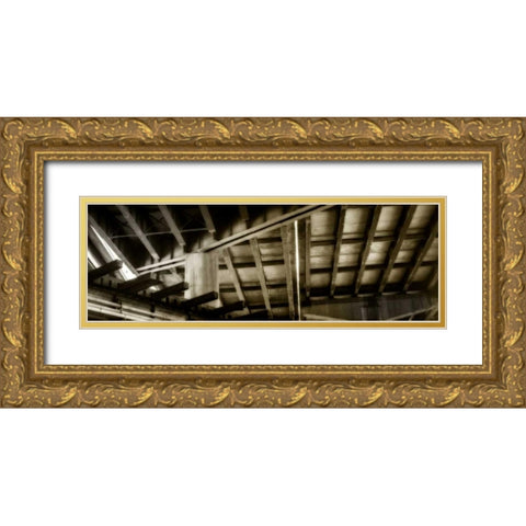 Structure I Gold Ornate Wood Framed Art Print with Double Matting by Hausenflock, Alan