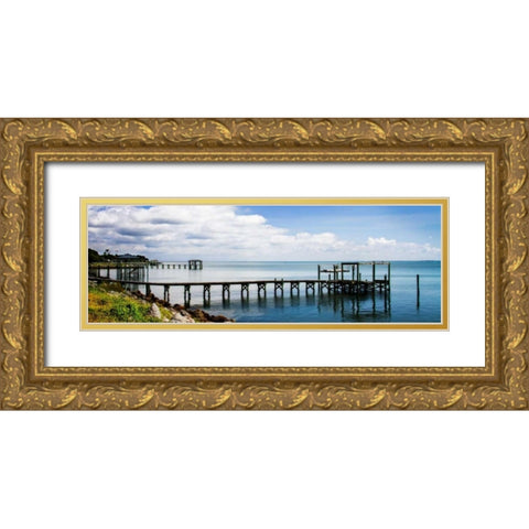 Thorofare Bay I Gold Ornate Wood Framed Art Print with Double Matting by Hausenflock, Alan