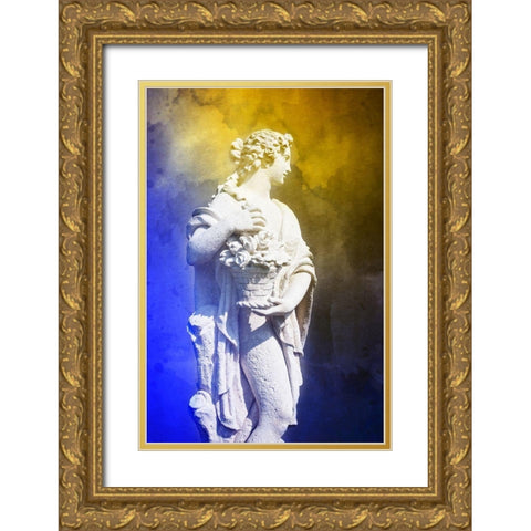 Greek Lady I Gold Ornate Wood Framed Art Print with Double Matting by Hausenflock, Alan